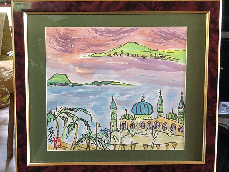 トルコ夢旅ものがたり 墨釉画